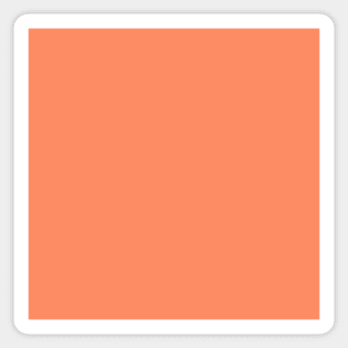 Back to School Solid Color: Bright Coral Sticker